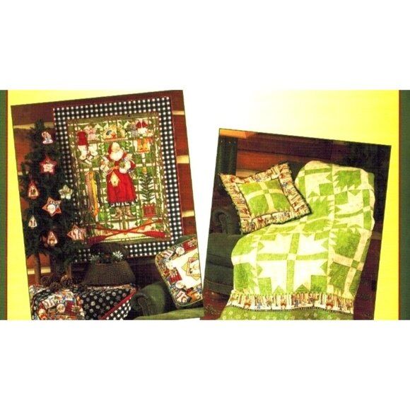 Celebrate A Cozy Christmas Panels & Patchwork Holiday Craft Book Janet Wecker-Fr - Picture 3 of 6